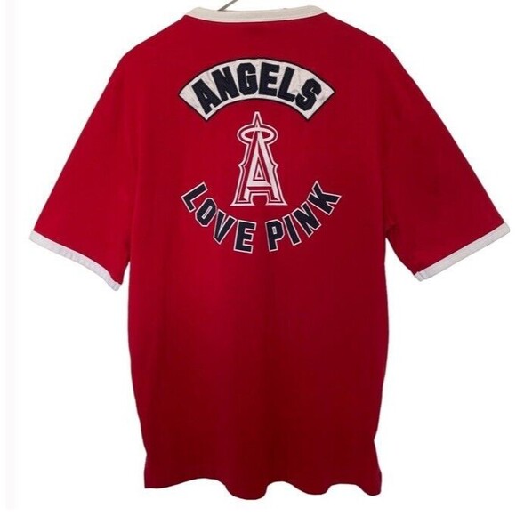 Victorias Secret New Era MLB Baseball LA Angels Jersey Tunic Oversized Medium - Picture 1 of 11